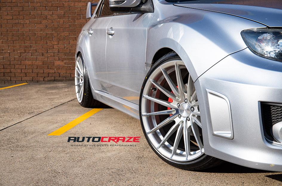 SUBARU WRX SF09 SILVER MACHINED